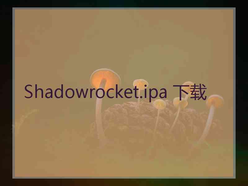 Shadowrocket.ipa 下载