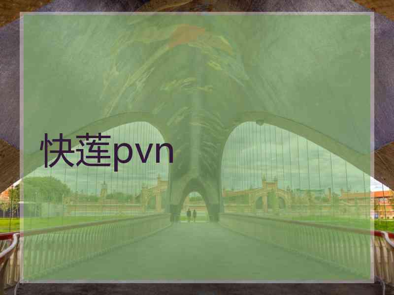 快莲pvn