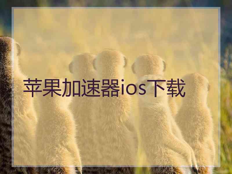 苹果加速器ios下载