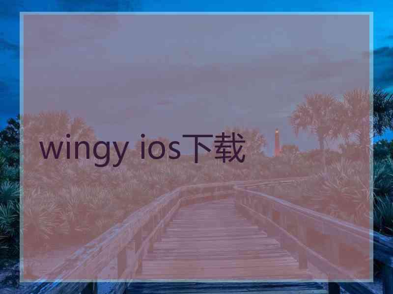 wingy ios下载