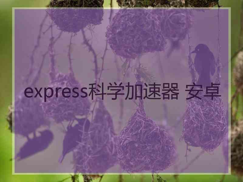 express科学加速器 安卓