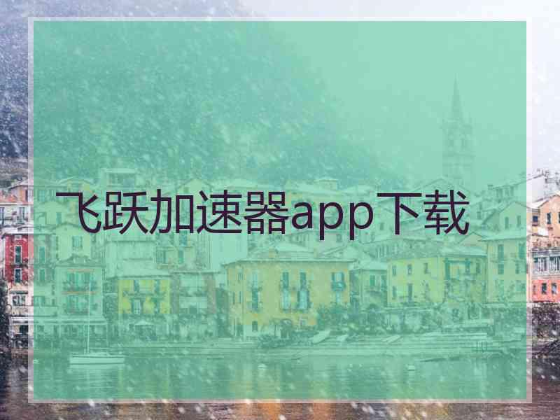 飞跃加速器app下载