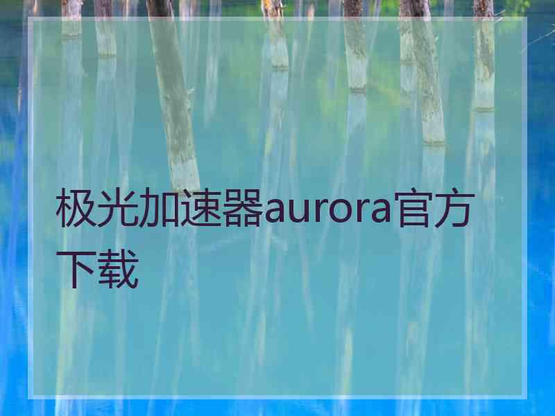 极光加速器aurora官方下载