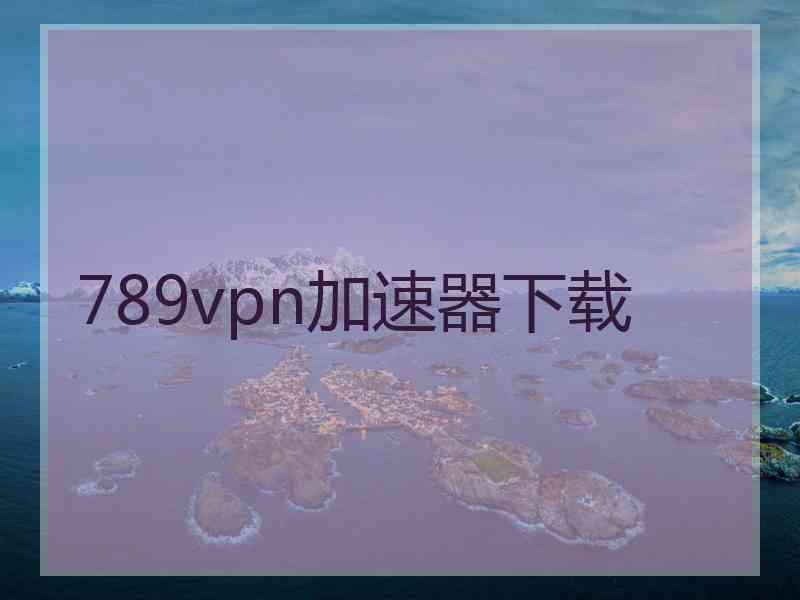 789vpn加速器下载