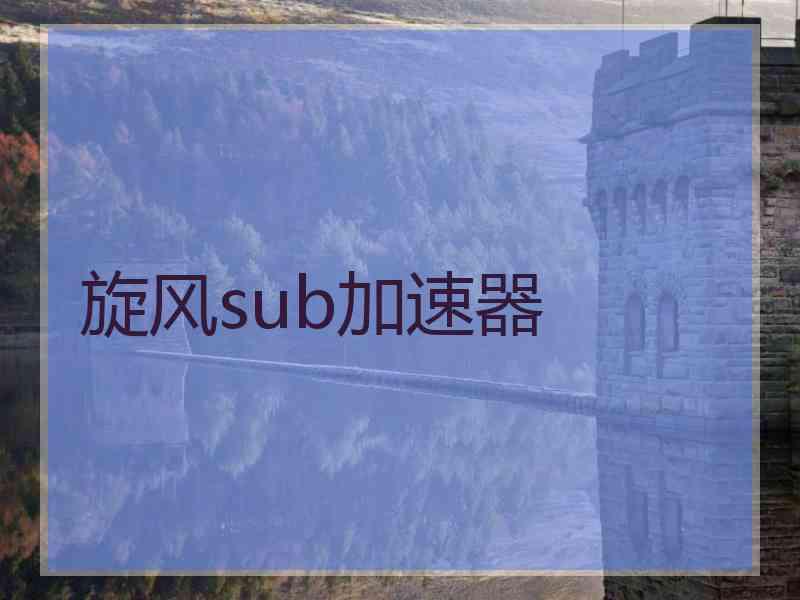 旋风sub加速器