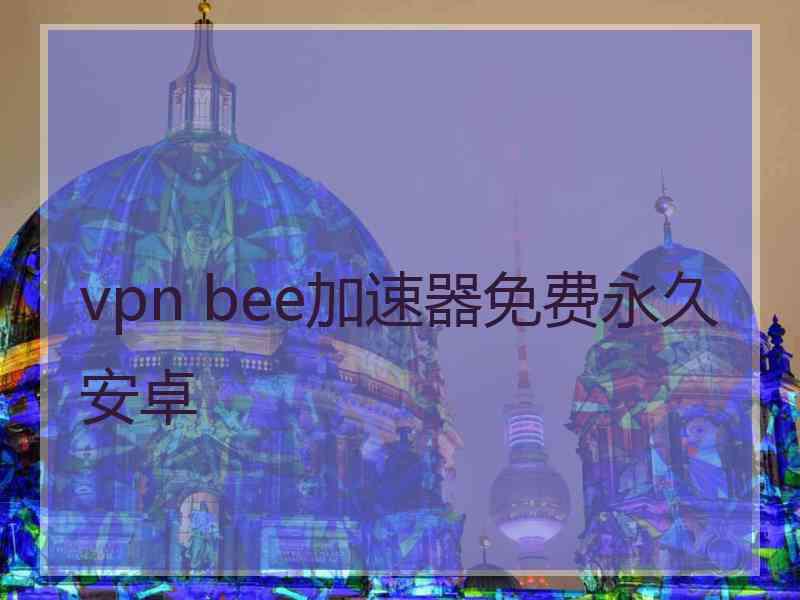 vpn bee加速器免费永久安卓