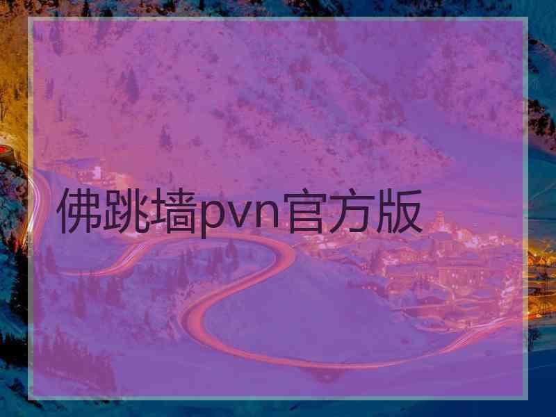 佛跳墙pvn官方版