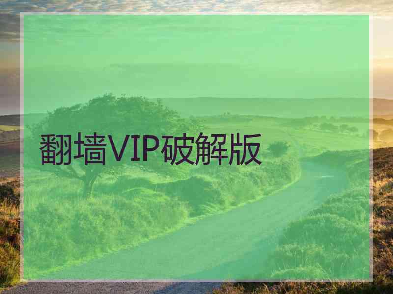 翻墙VIP破解版