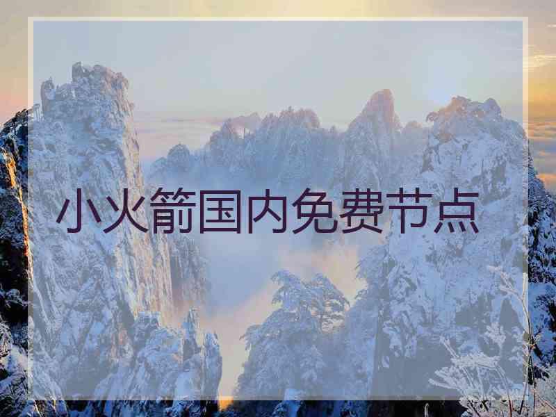 小火箭国内免费节点