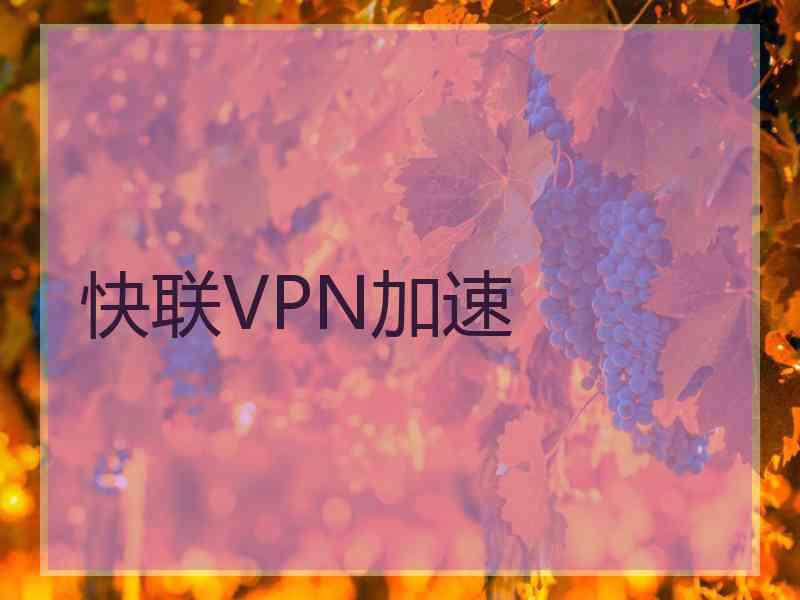 快联VPN加速