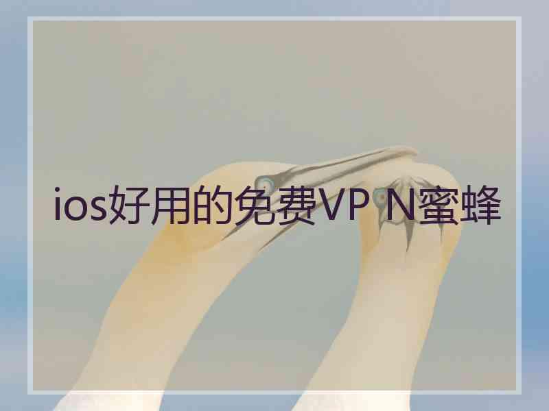 ios好用的免费VP N蜜蜂