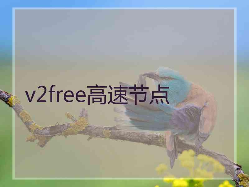 v2free高速节点