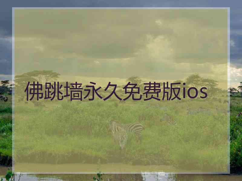 佛跳墙永久免费版ios