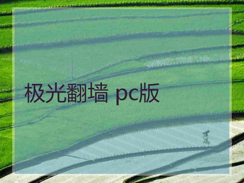 极光翻墙 pc版