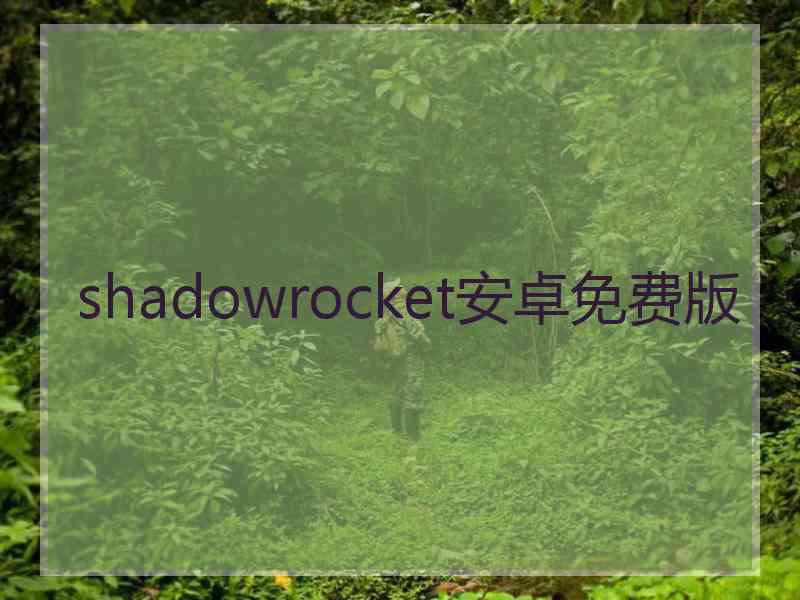 shadowrocket安卓免费版