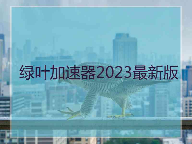 绿叶加速器2023最新版