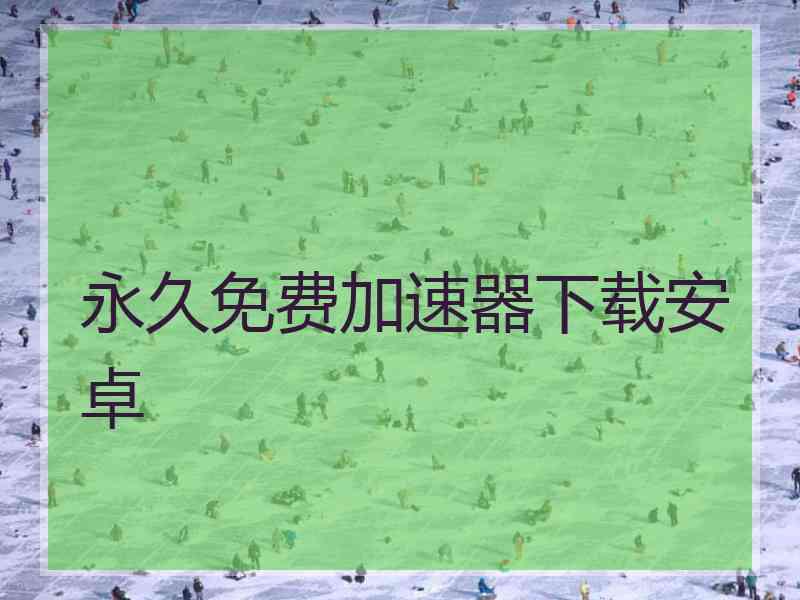 永久免费加速器下载安卓