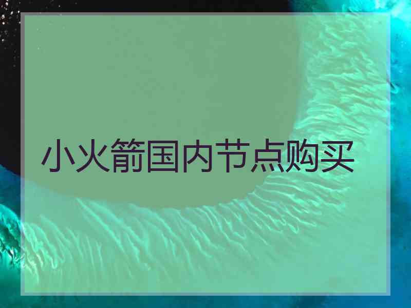 小火箭国内节点购买