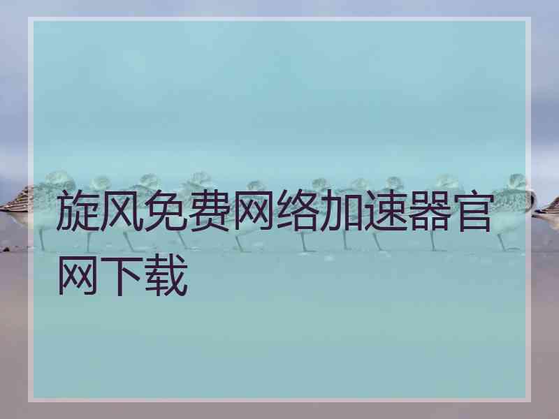 旋风免费网络加速器官网下载