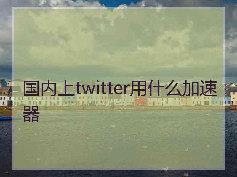 国内上twitter用什么加速器