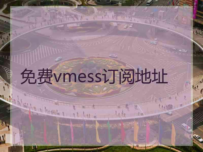 免费vmess订阅地址