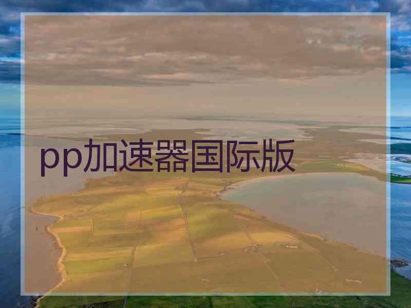 pp加速器国际版