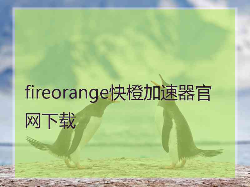 fireorange快橙加速器官网下载